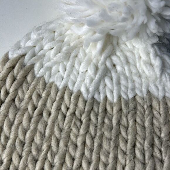 Free People Cozy Up Pom Cold Winter Beanie Hat - Picture 2 of 5